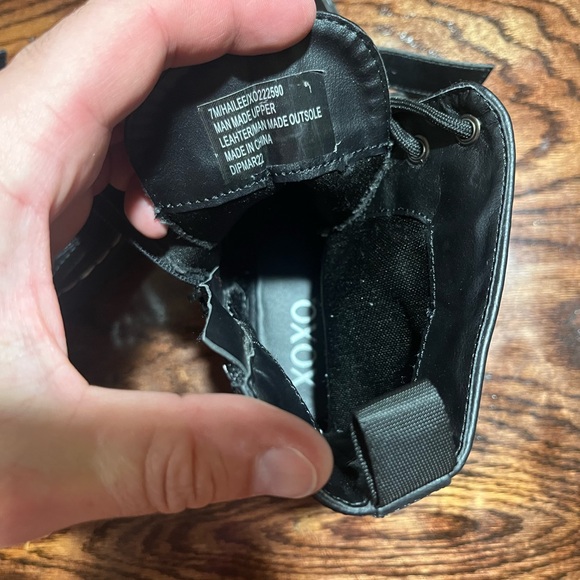 XOXO Womens Hailee Ankle Boot Combat Black 7 XO222590 - Picture 7 of 8